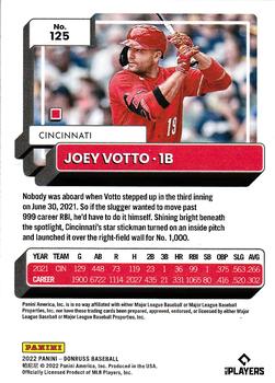 2022 Donruss - Holo Red #125 Joey Votto Back