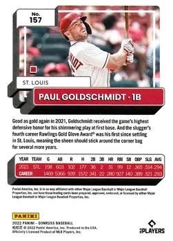 2022 Donruss - Holo Red #157 Paul Goldschmidt Back