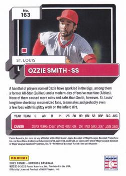 2022 Donruss - Holo Red #163 Ozzie Smith Back