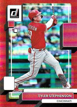 2022 Donruss - Holo Red #218 Tyler Stephenson Front