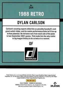 2022 Donruss - Holo Red #264 Dylan Carlson Back