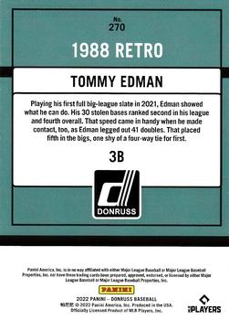 2022 Donruss - Holo Red #270 Tommy Edman Back