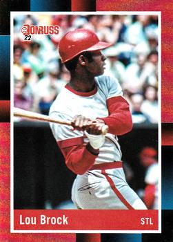 2022 Donruss - Holo Red #277 Lou Brock Front