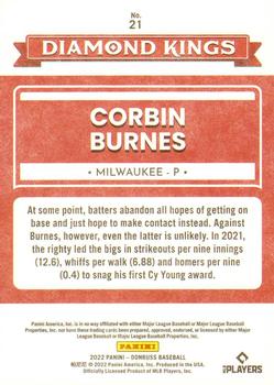 2022 Donruss - Independence Day #21 Corbin Burnes Back