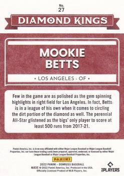 2022 Donruss - Independence Day #27 Mookie Betts Back
