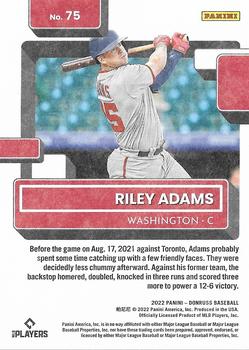 2022 Donruss - Independence Day #75 Riley Adams Back