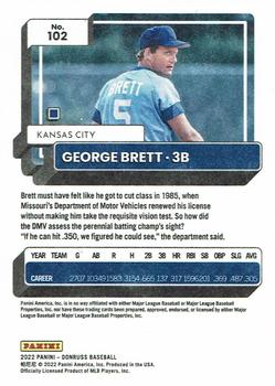 2022 Donruss - Independence Day #102 George Brett Back