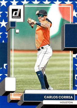 2022 Donruss - Independence Day #107 Carlos Correa Front