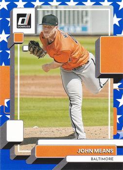 2022 Donruss - Independence Day #128 John Means Front
