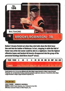 2022 Donruss - Independence Day #136 Brooks Robinson Back