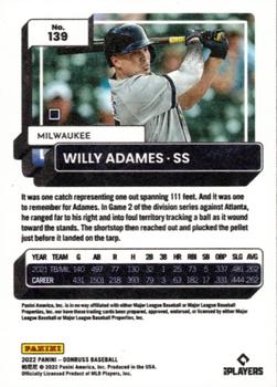 2022 Donruss - Independence Day #139 Willy Adames Back