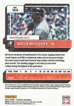 2022 Donruss - Independence Day #164 Willie McCovey Back