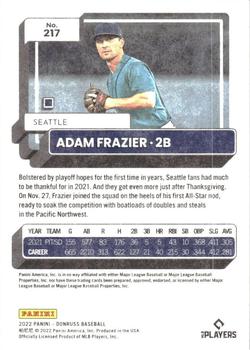 2022 Donruss - Independence Day #217 Adam Frazier Back