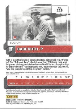 2022 Donruss - Independence Day #229 Babe Ruth Back