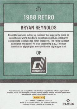 2022 Donruss - Independence Day #243 Bryan Reynolds Back