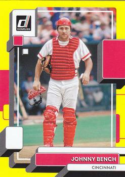 2022 Donruss - Yellow #195 Johnny Bench Front