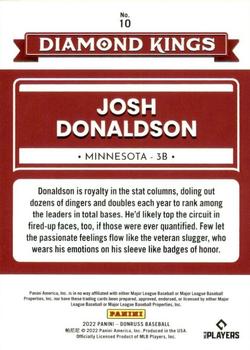 2022 Donruss - Red #10 Josh Donaldson Back