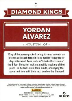 2022 Donruss - Red #11 Yordan Alvarez Back