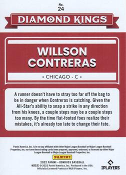 2022 Donruss - Red #24 Willson Contreras Back