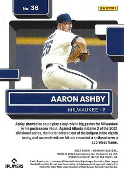 2022 Donruss - Red #36 Aaron Ashby Back