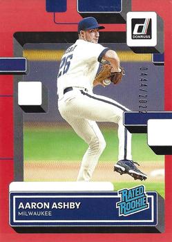2022 Donruss - Red #36 Aaron Ashby Front
