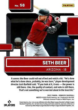 2022 Donruss - Red #58 Seth Beer Back