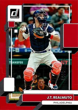 2022 Donruss - Red #95 J.T. Realmuto Front