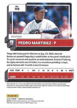2022 Donruss - Red #119 Pedro Martinez Back