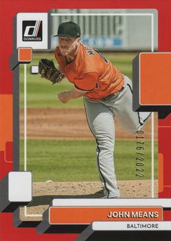 2022 Donruss - Red #128 John Means Front