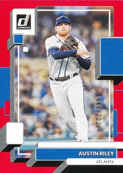 2022 Donruss - Red #155 Austin Riley Front