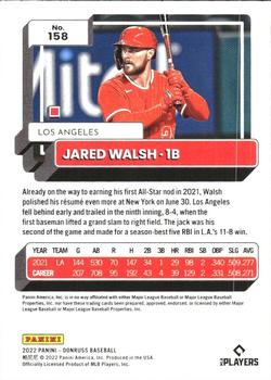2022 Donruss - Red #158 Jared Walsh Back