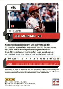 2022 Donruss - Red #159 Joe Morgan Back