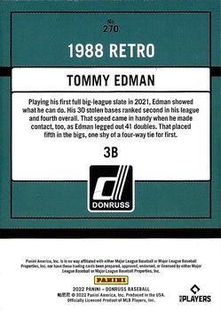 2022 Donruss - Red #270 Tommy Edman Back