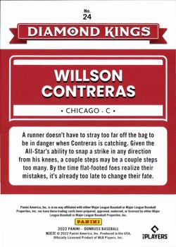 2022 Donruss - Season Stat Line #24 Willson Contreras Back