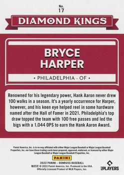 2022 Donruss - America #17 Bryce Harper Back