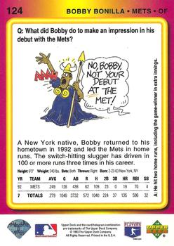 1993 Upper Deck Fun Pack #124 Bobby Bonilla Back