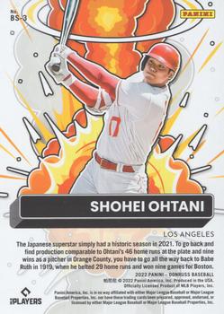 2022 Donruss - Bomb Squad #BS-3 Shohei Ohtani Back
