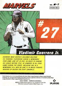 2022 Donruss - Marvels Diamond #M-7 Vladimir Guerrero Jr. Back
