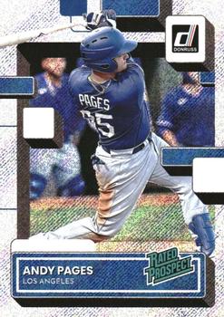 2022 Donruss - Rated Prospects Rapture #RP-10 Andy Pages Front