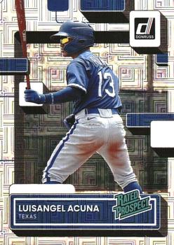 2022 Donruss - Rated Prospects Vector #RP-9 Luisangel Acuna Front