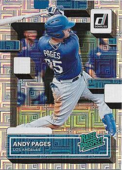 2022 Donruss - Rated Prospects Vector #RP-10 Andy Pages Front