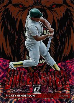 2022 Donruss - Unleashed Pink Fireworks #UL-17 Rickey Henderson Front