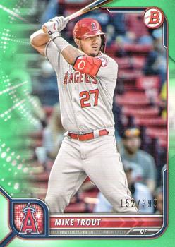 2022 Bowman - Neon Green #32 Mike Trout Front