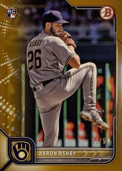 2022 Bowman - Gold #21 Aaron Ashby Front