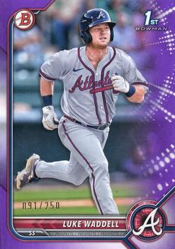 2022 Bowman - Prospects Purple #BP-48 Luke Waddell Front