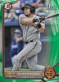 2022 Bowman - Prospects Green #BP-65 Diego Rincones Front