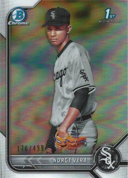 2022 Bowman - Chrome Prospects Refractor #BCP-100 Norge Vera Front