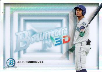 2022 Bowman - Bowman in 3D #B3D-16 Julio Rodriguez Front