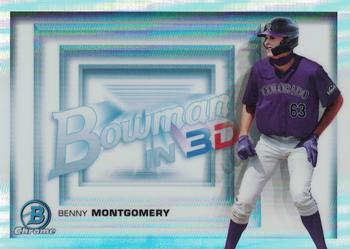2022 Bowman - Bowman in 3D #B3D-19 Benny Montgomery Front