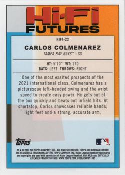 2022 Bowman - Hi-Fi Futures #HIFI-22 Carlos Colmenarez Back